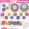 67 Pieces Spring Flower Bulletin Boards Decoration Set Included 37ft Bulletin Board Borders and 27 Pieces Flower Cutouts Offices Wall Decoration(Mixed Flowers)